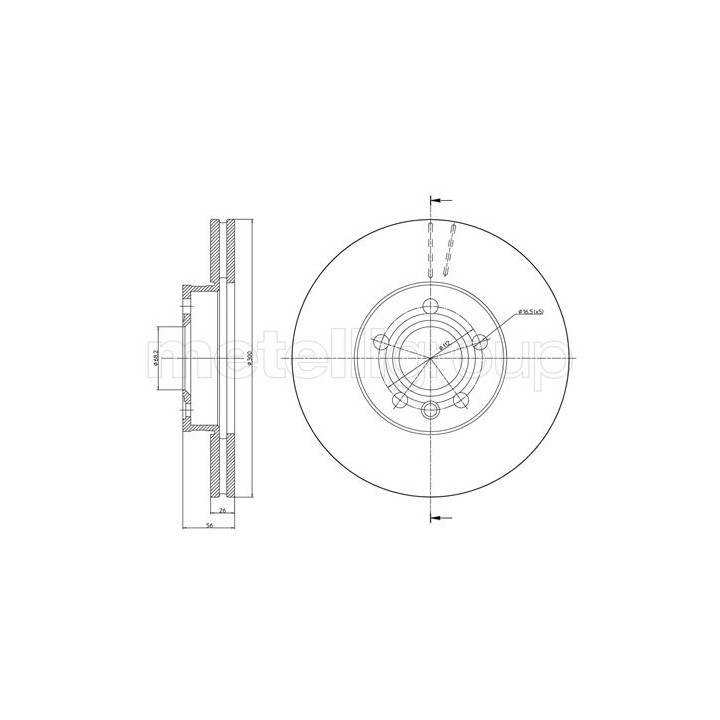 Tarcza hamulcowa CIFAM 800-736C