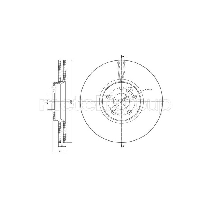Tarcza hamulcowa CIFAM 800-1272C