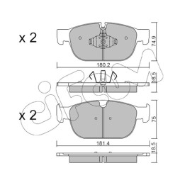 Klocki hamulcowe CIFAM 822-1120-0