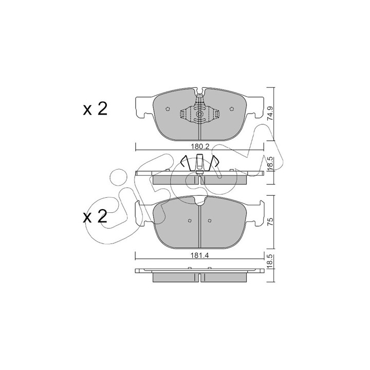 Klocki hamulcowe CIFAM 822-1120-0
