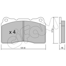 Klocki hamulcowe CIFAM 822-288-1