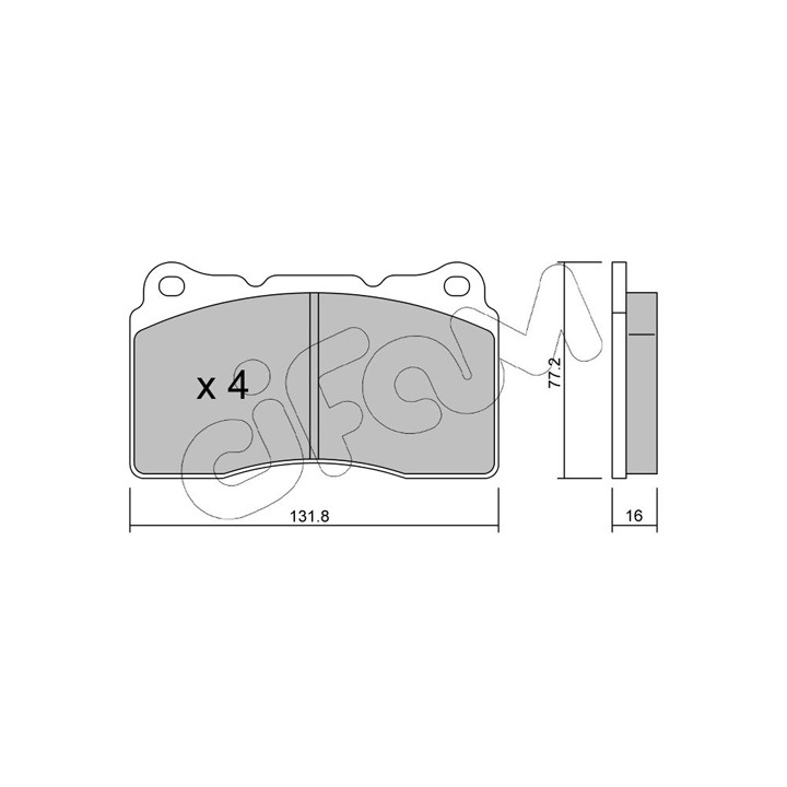 Klocki hamulcowe CIFAM 822-288-1