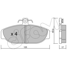Klocki hamulcowe CIFAM 822-183-0