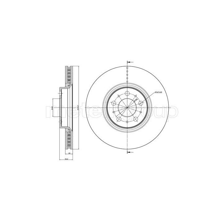 Tarcza hamulcowa CIFAM 800-847C