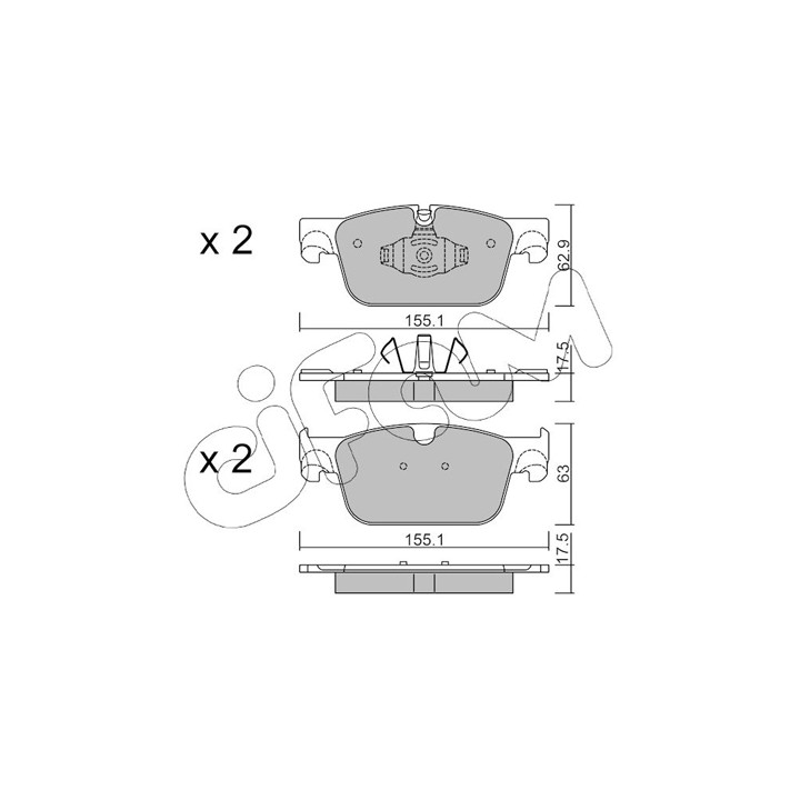 Klocki hamulcowe CIFAM 822-1119-0