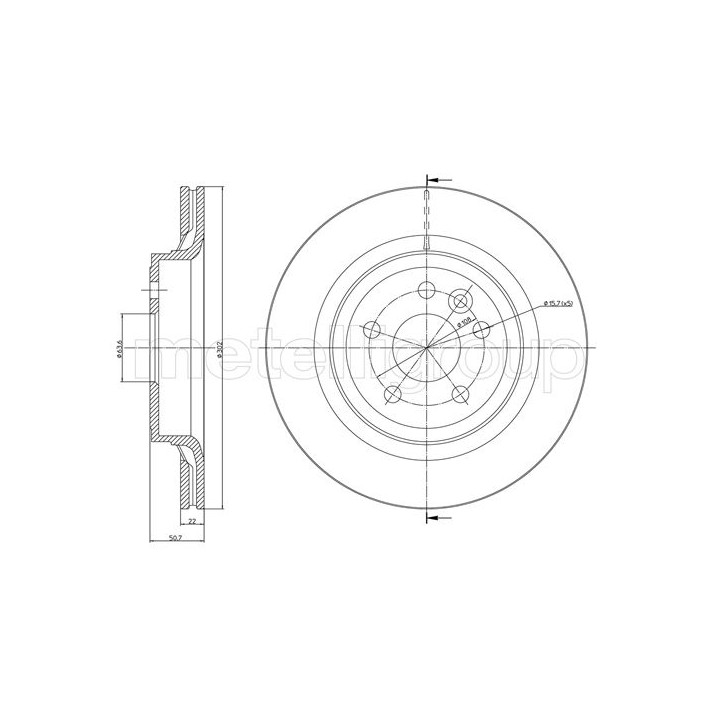 Tarcza hamulcowa CIFAM 800-1273C