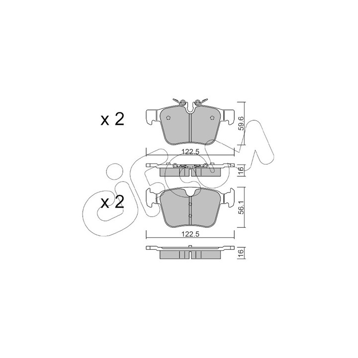 Klocki hamulcowe CIFAM 822-1122-0