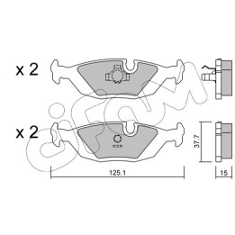 Klocki hamulcowe CIFAM 822-070-0