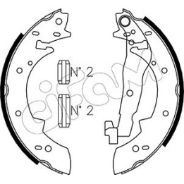 Zestaw szczęk hamulcowych CIFAM 153-475
