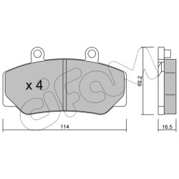 Klocki hamulcowe CIFAM 822-075-0