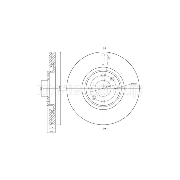 Tarcza hamulcowa CIFAM 800-751C