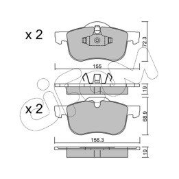 Klocki hamulcowe CIFAM 822-309-0