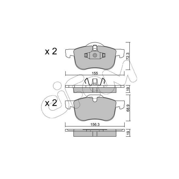 Klocki hamulcowe CIFAM 822-309-0