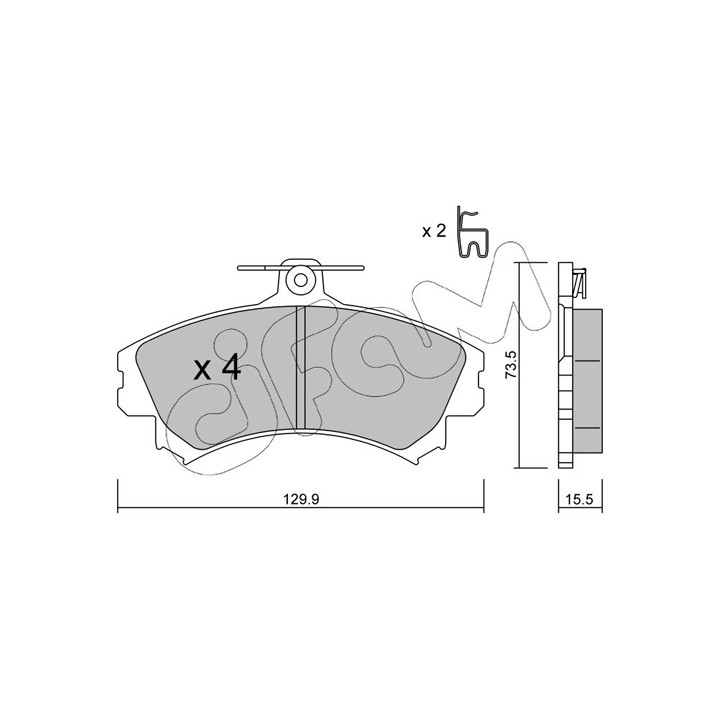 Klocki hamulcowe CIFAM 822-216-0