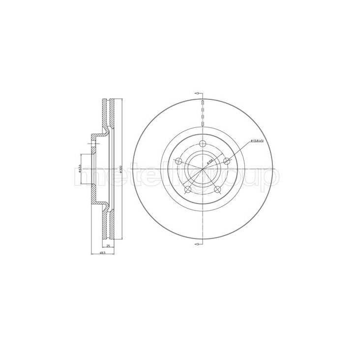 Tarcza hamulcowa CIFAM 800-687C