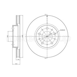 Tarcza hamulcowa CIFAM 800-375C