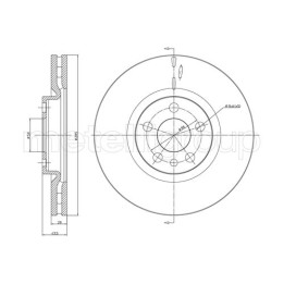 Tarcza hamulcowa CIFAM 800-615C