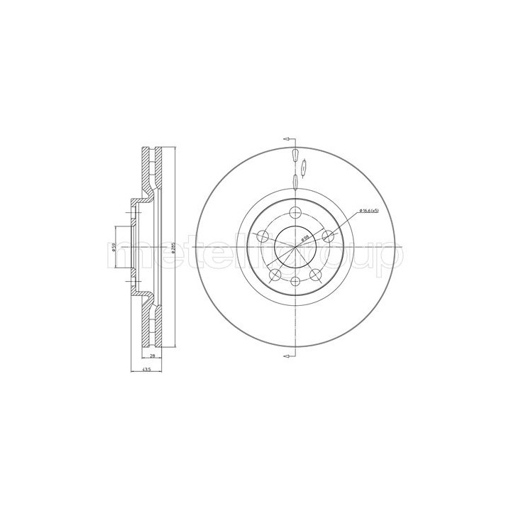 Tarcza hamulcowa CIFAM 800-615C