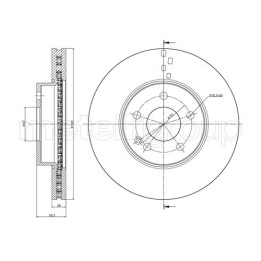 Tarcza hamulcowa CIFAM 800-723