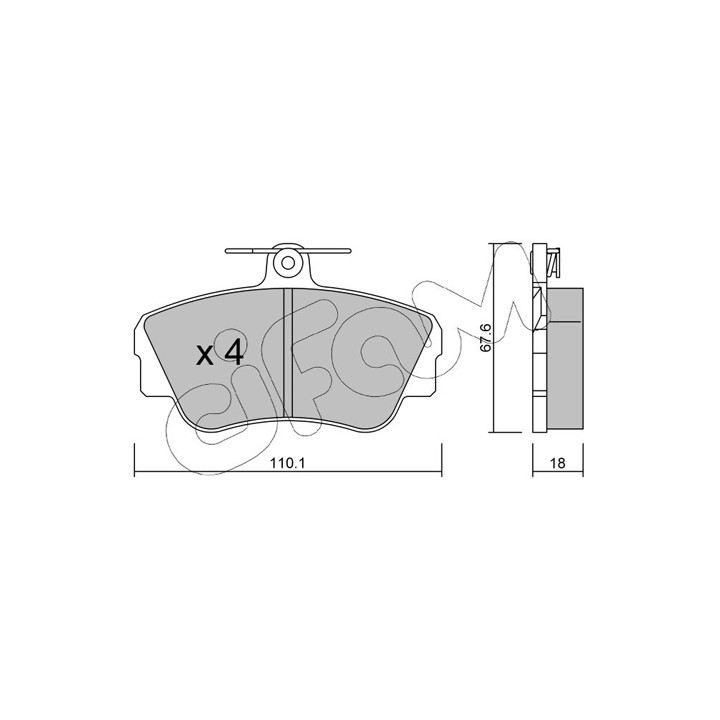 Klocki hamulcowe CIFAM 822-130-0