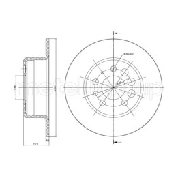 Tarcza hamulcowa CIFAM 800-074
