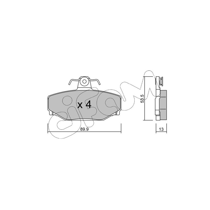 Klocki hamulcowe CIFAM 822-131-0