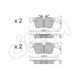 Klocki hamulcowe CIFAM 822-1121-0