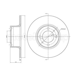 Tarcza hamulcowa CIFAM 800-043