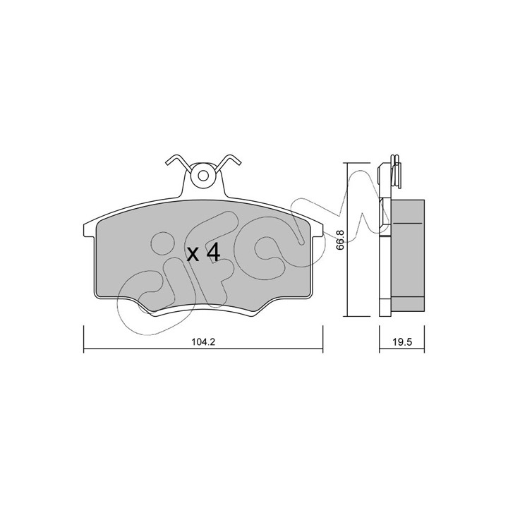 Klocki hamulcowe CIFAM 822-024-0