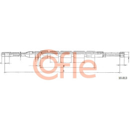 Linka hamulca ręcznego COFLE 10.813