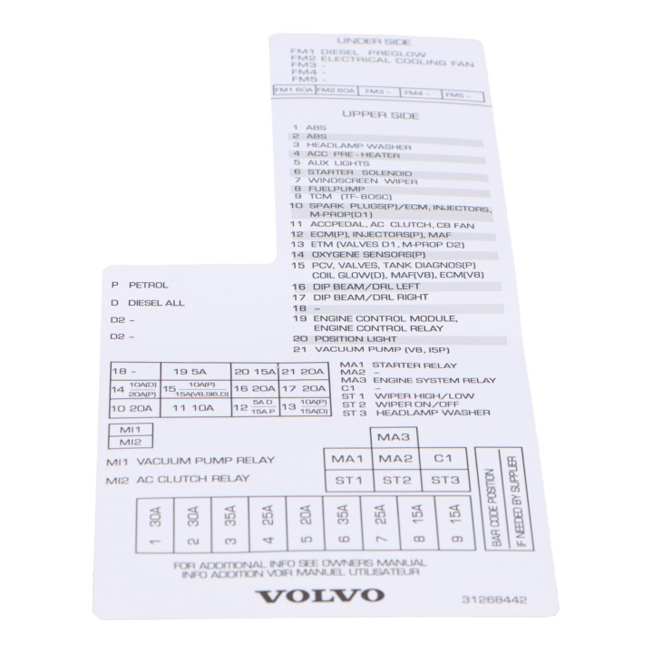 Decal Volvo (31268442)