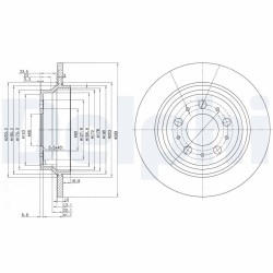 Tarcza hamulcowa DELPHI BG3515
