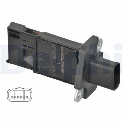 Przepływomierz masowy powietrza DELPHI AF10255-12B1