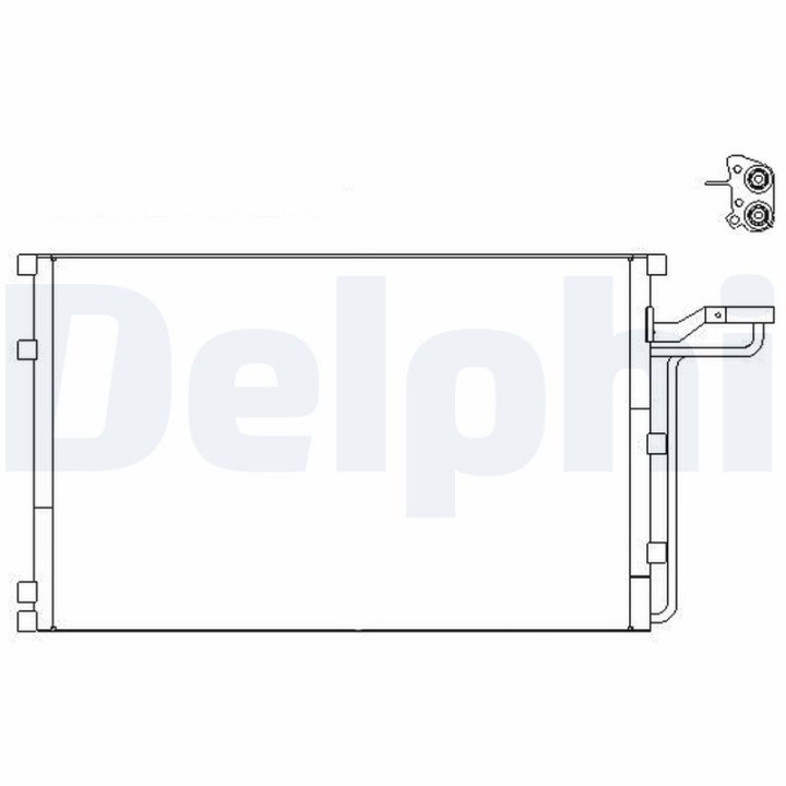 Skraplacz klimatyzacji DELPHI TSP0225659