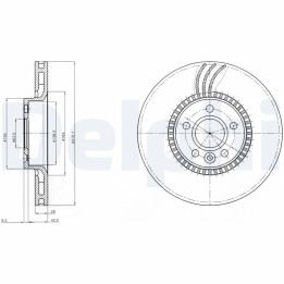 Tarcza hamulcowa DELPHI BG4123