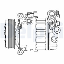 Sprężarka klimatyzacji DELPHI CS20512