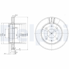 Tarcza hamulcowa DELPHI BG3202