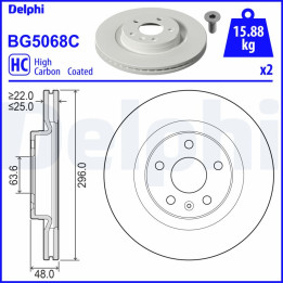 Tarcza hamulcowa DELPHI BG5068C