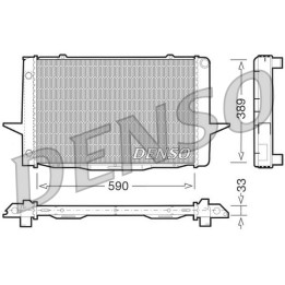 Chłodnica wody silnika DENSO DRM33041