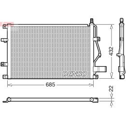 Skraplacz klimatyzacji DENSO DCN33013