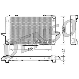 Chłodnica wody silnika DENSO DRM33043