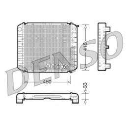 Chłodnica wody silnika DENSO DRM33004