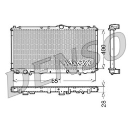 Chłodnica wody silnika DENSO DRM33060