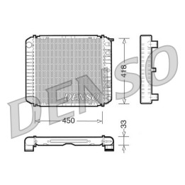 Chłodnica wody silnika DENSO DRM33005