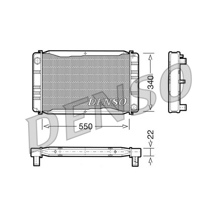 Chłodnica wody silnika DENSO DRM33012
