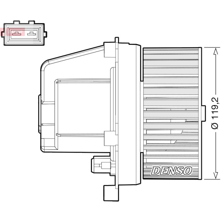 Dmuchawa nawiewu DENSO DEA33003