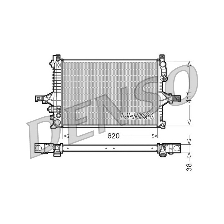 Chłodnica wody silnika DENSO DRM33066