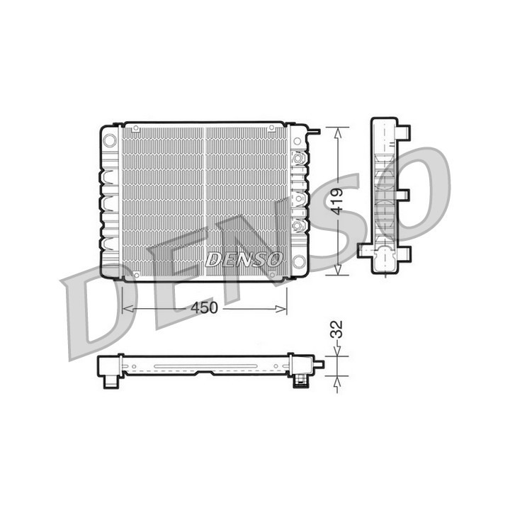 Chłodnica wody silnika DENSO DRM33002