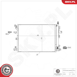 Skraplacz klimatyzacji ESEN SKV 86SKV137