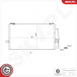 Skraplacz klimatyzacji ESEN SKV 86SKV286